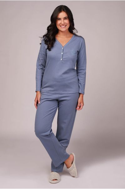 PJ4551---Pijama-suedine-azul-boreal-Angelica---frente